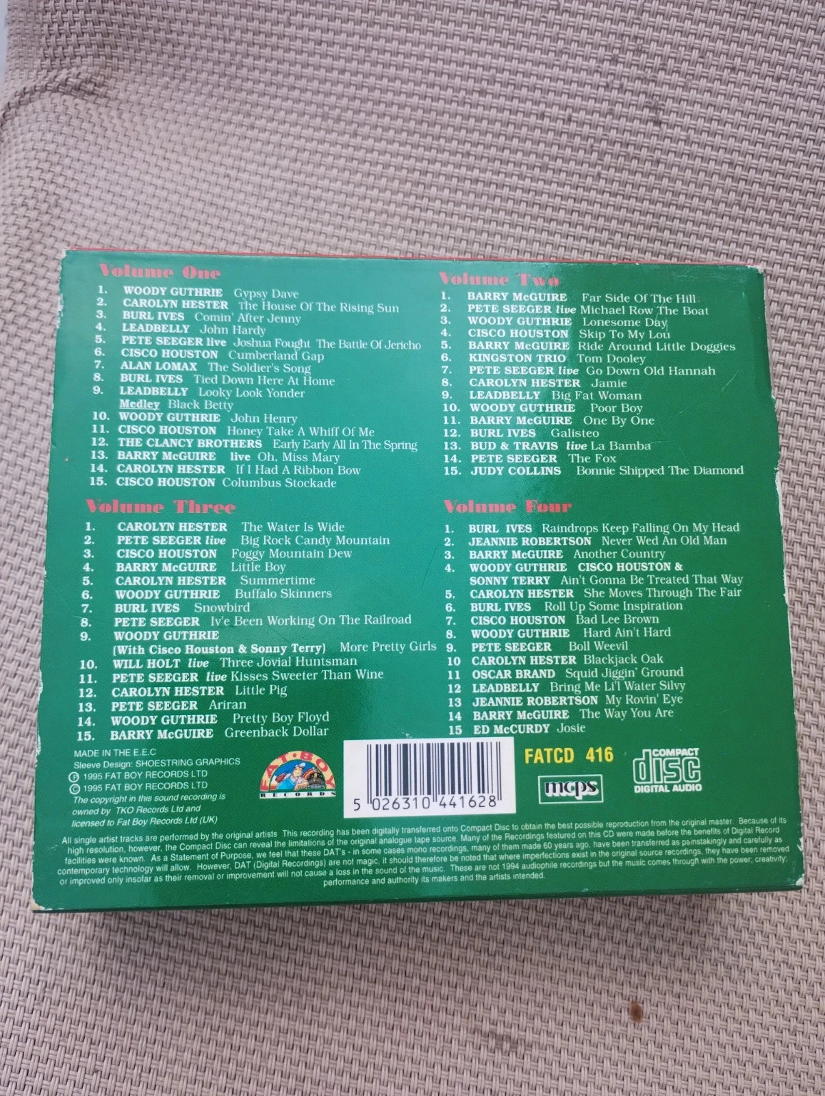 Coffret 4 CD Folk – photo 2